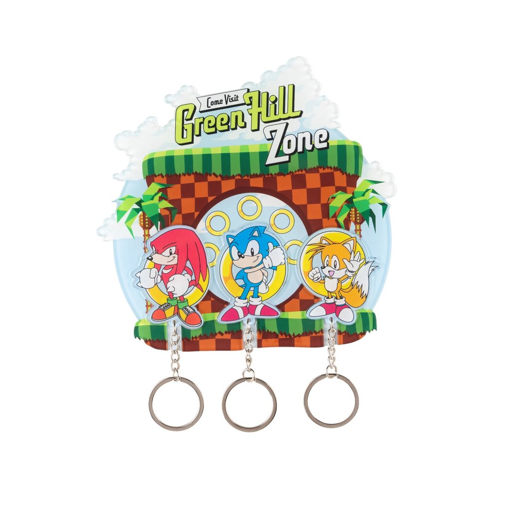 Grupo Erik Sonic The Hedgehog - Key Hanger With Keyring Porteclés - Multicolore
